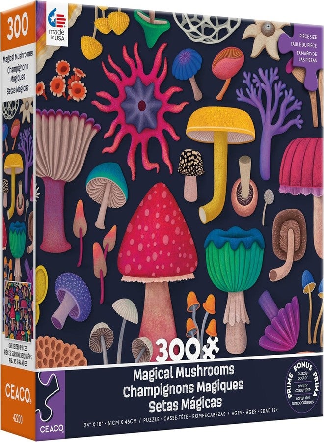 Ceaco - Magical Mushrooms - Large Piece Jigsaw Puzzle for Adults - Image 3
